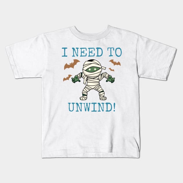 i need to unwind Kids T-Shirt by sj_arts